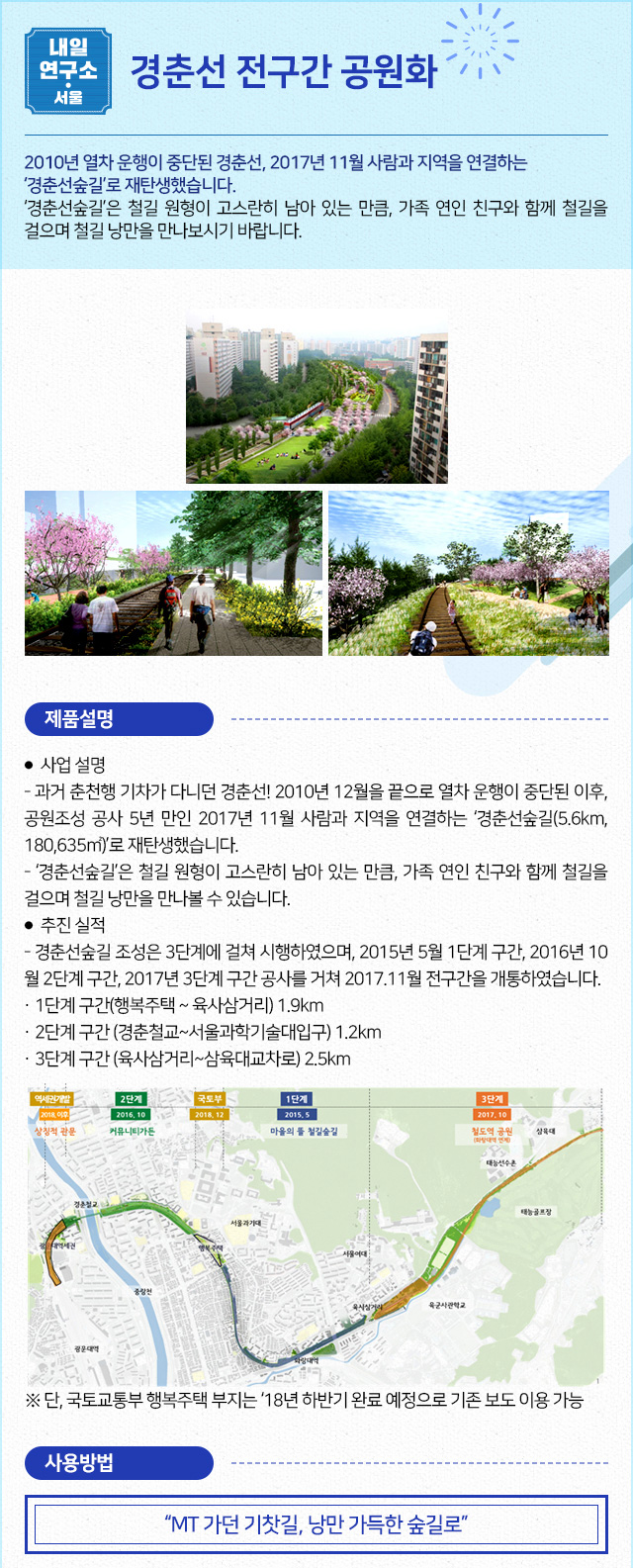 경춘선 전구간 공원화